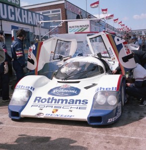 The race winning Porsche 956 of Jochen Mass and Jackie Ickx 