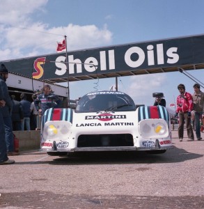 The Patrese/Wollek Lancia LC2 again - with engine lid down